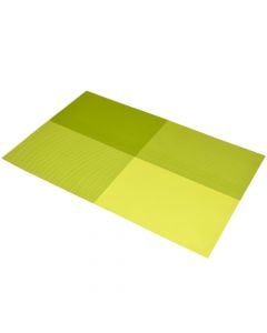 Placemat, PVC, green, 45x30 cm