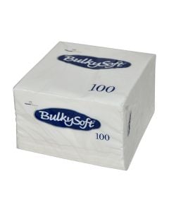 Paper napkin PK100, Size: 24x24 cm Color: White, Material: Paper