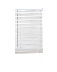 Wood blind, white, 60x175 cm