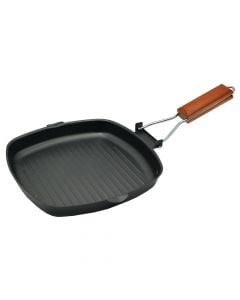 Grill pan, Alpina, black, 24x24 cm