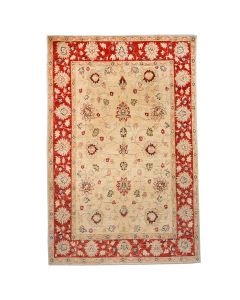 Carpet, woolen, Ziegler, red-ivory, 200x300 cm
