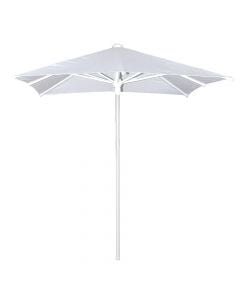 Professional umbrella, aluminium/polyester, white, dia 6cm, 200x200 cm