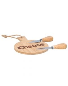 Cheese board, wood, 19x14 cm