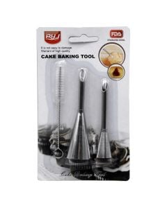 Cake baking tool sets, stainless steel, 19x9x1 cm