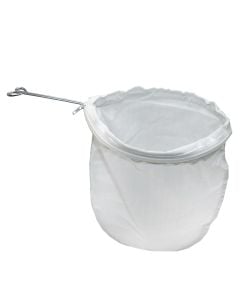 Filter bag, cotton cloth/stainless steel, 19x30 cm