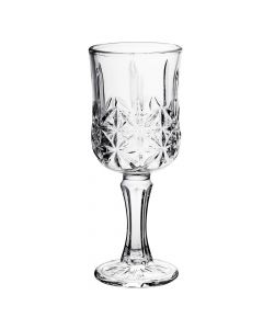 White wine glass, transparent, 6 piece
