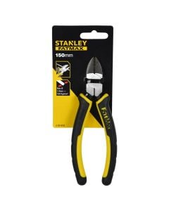 Side cutter pliers, STANLEY, chrome vanadium, yellow, 175 mm