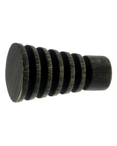 Knob for curtain rods, Cono 3D, metallic, black-gold, dia 20 mm