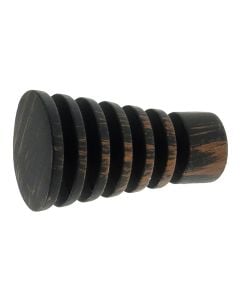 Knob for curtain rods, Cono 3D, metallic, rust, dia 20 mm