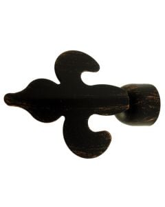 Knob for curtain rods, Giglio, metallic, rust, dia 20 mm