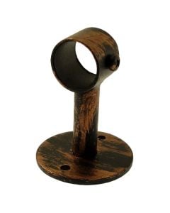 Support for curtain rods, metallic, rust, dia 20 mm