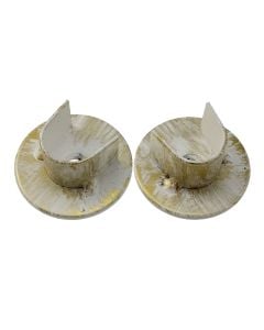 Suport per shufer perde, metalik, e bardhe, dia 20 mm