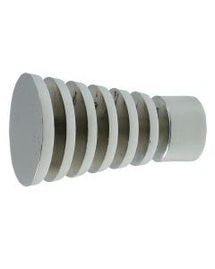 Finale per shufer perde, Cono 3D, metalik, kromuar, dia 20 mm