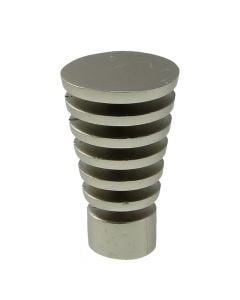 Knobs for curtain robs, Cono 3D, metallic, grey, dia 20 mm