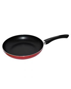 Fry pan, aluminium, black - red, dia 24 cm