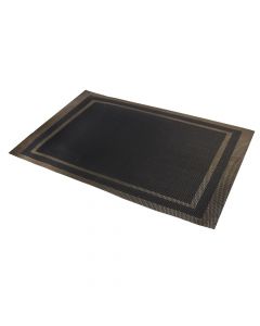 Place mat, PVC, black, 30x45 cm