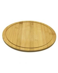 Cutting board for pizza, bamboo, natural, dia 30 cm