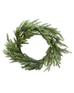 Decorative crown, PVC, green, dia 60 cm