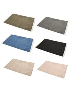 Placemat, velvet, assorted, 43x30 cm