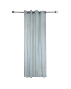 Curtain PURE with rings, polyester, white, 150x260 cm