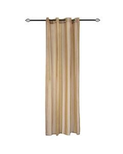 Curtain MOOREA with rings, polyester, beige, 150x260 cm