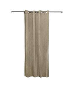 Curtain ARAR with rings, 70% polyester- 30% viscose, beige, 150x260 cm
