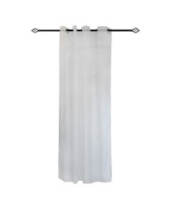Curtain AERIAL with rings, polyester, white, 150x260 cm
