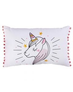 Decorative pillow LILIROSE, polyester, pink, 30X50cm