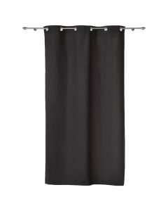 Curtain PANAMA, cotton, black, 140x280cm