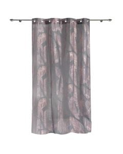 Curtain METALLIC, polyester, grey, 140X240cm
