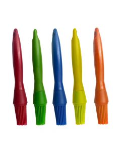 Silicone brushes, circular, different colors, 16.5 cm