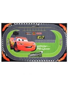 Children's carpets, Cars racing, colorful, polyamide / latex layers, 100x170 cm