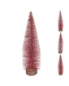 Pemë Christmas me xixa, plastike / dru, të ndryshme, 35 cm