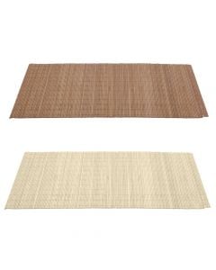 Table placemat, bamboo, assorted, 30x45 cm