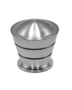 Metal finish for curtain rod, D28 mm