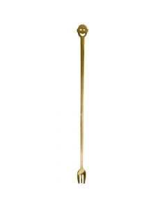 Fork, stainless steel, golden, 22.5 cm