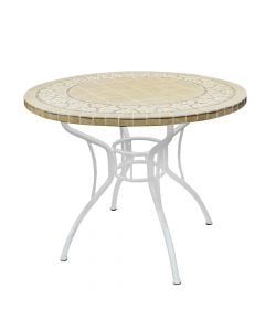 Set tavolinë Mosaic, mermer / metalike, Dia. 60cm