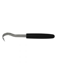 Prerës- thikë gjalpi, 18.5 cm, (ngjyrë argjendi- e zezë), inoks- najlon