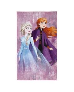 Carpets with "frozen" characters, polyamide front / latex back, modern, pink, 140 x 80 cm