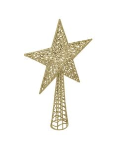 Decorative star  New Year tree gold