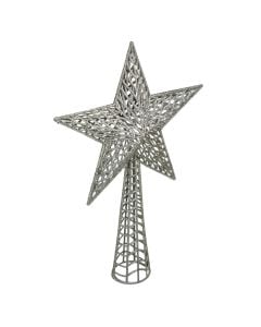Decorative star  New Year tree gray