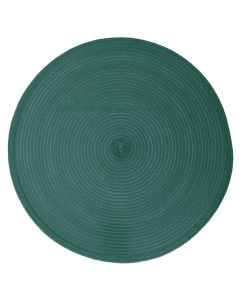 Placemat, round, pp, green, ø38 cm