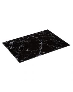 Cutting/serving board, glass, black, 30x40 cm