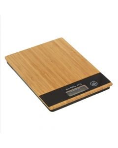 Kitchen scale, bamboo, natural, 21x15 cm