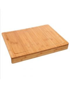 Cutting board, bamboo, natural, 45x34 cm