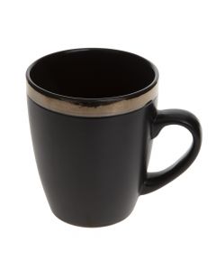 Mug, ceramic, black, 36 cl