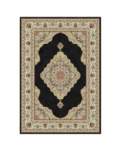 New Venus carpets, beige with black field