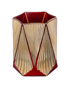 Mbajtëse qiri,  e kuqe / floriri