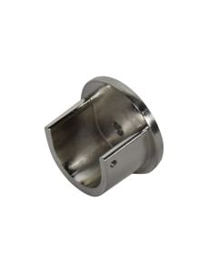 Final wall end, support, metal, gray, for rods D.28mm