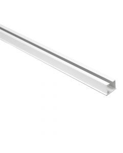 Simple 1-channel rail, aluminum, gray, 2 mt